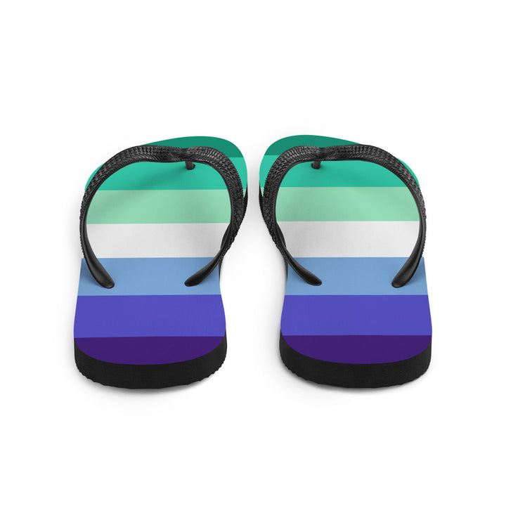 Gay Men 7 Stripe Pride Flag Flip-Flops Flip Flops The Rainbow Stores