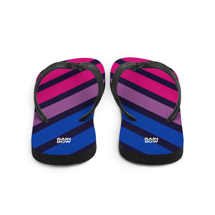 Bisexual Diagonal Stripe Flip-Flops Flip Flops The Rainbow Stores