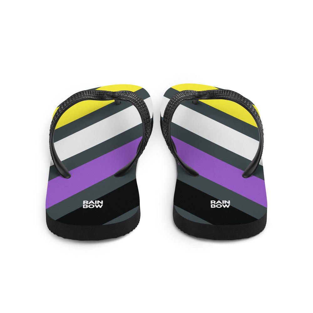 Non-Binary Diagonal Stripes Flip-Flops Flip Flops The Rainbow Stores