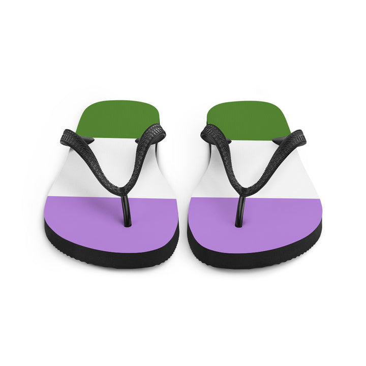 Genderqueer Pride Flag Flip-Flops Flip Flops The Rainbow Stores