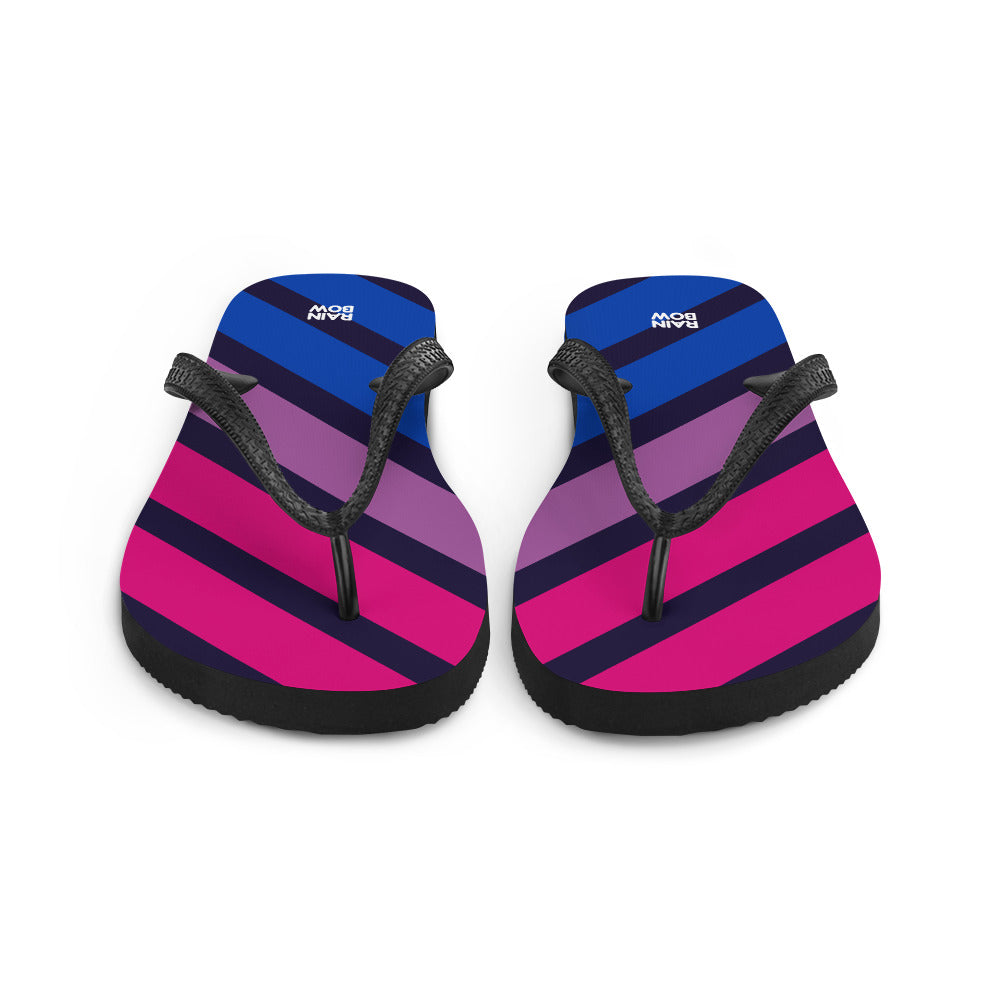 Bisexual Diagonal Stripe Flip-Flops Flip Flops The Rainbow Stores