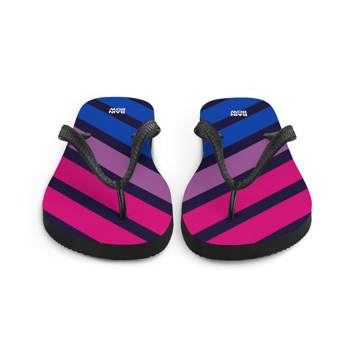 Bisexual Diagonal Stripe Flip-Flops Flip Flops The Rainbow Stores
