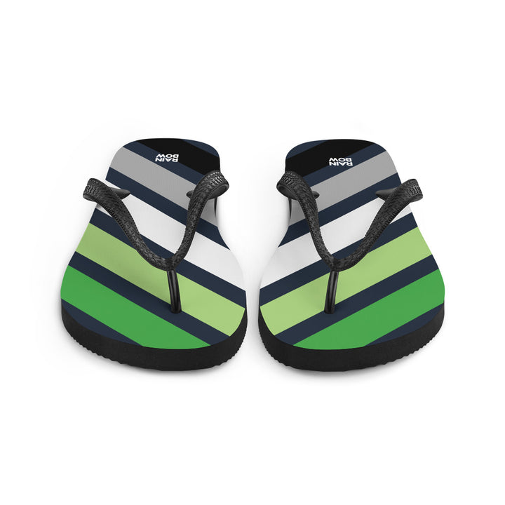 Aromantic Diagonal Stripes Flip-Flops Flip Flops The Rainbow Stores