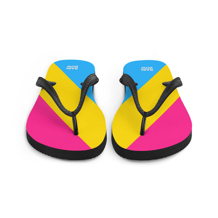 Pansexual Diagonal Pride Flag Flip-Flops Flip Flops The Rainbow Stores