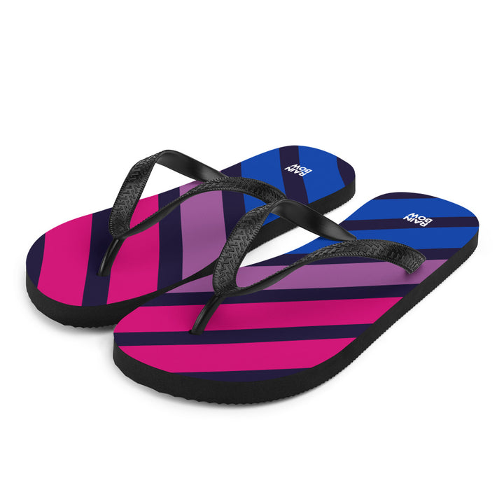 Bisexual Diagonal Stripe Flip-Flops Flip Flops The Rainbow Stores