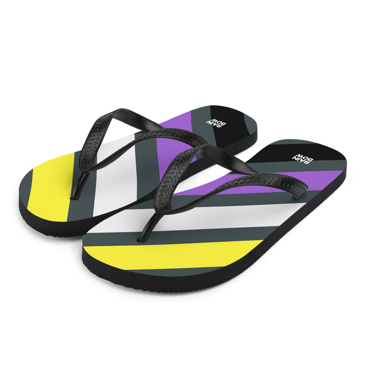 Non-Binary Diagonal Stripes Flip-Flops Flip Flops The Rainbow Stores