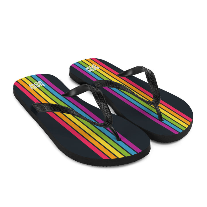 Rainbow Stripe Flip-Flops Flip Flops The Rainbow Stores