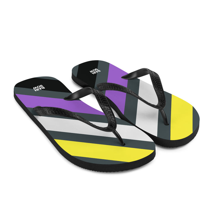 Non-Binary Diagonal Stripes Flip-Flops Flip Flops The Rainbow Stores