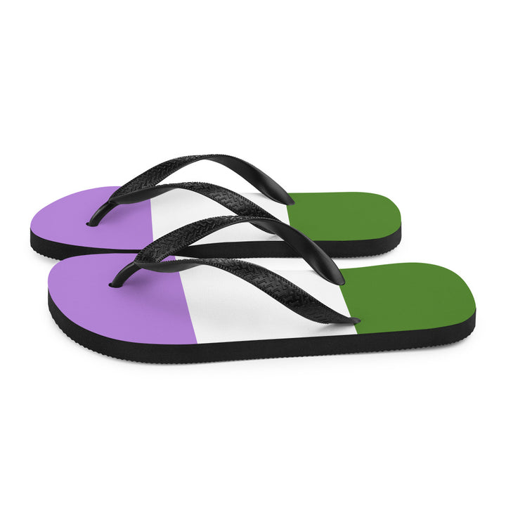 Genderqueer Pride Flag Flip-Flops Flip Flops The Rainbow Stores
