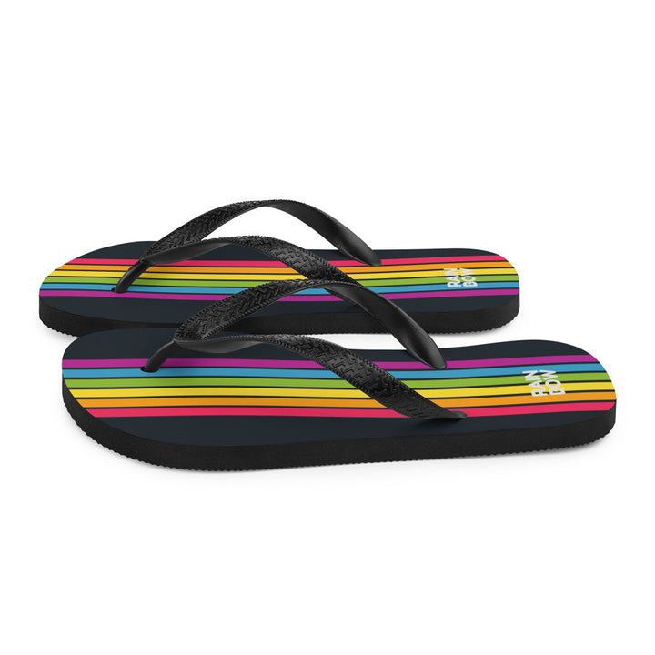 Rainbow Stripe Flip-Flops Flip Flops The Rainbow Stores