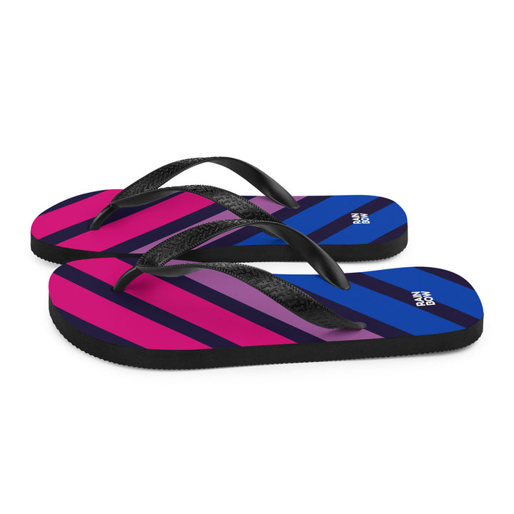 Bisexual Diagonal Stripe Flip-Flops Flip Flops The Rainbow Stores