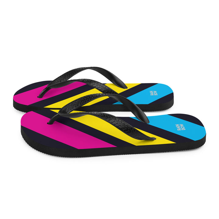 Pansexual Diagonal Stripes Flip-Flops Flip Flops The Rainbow Stores