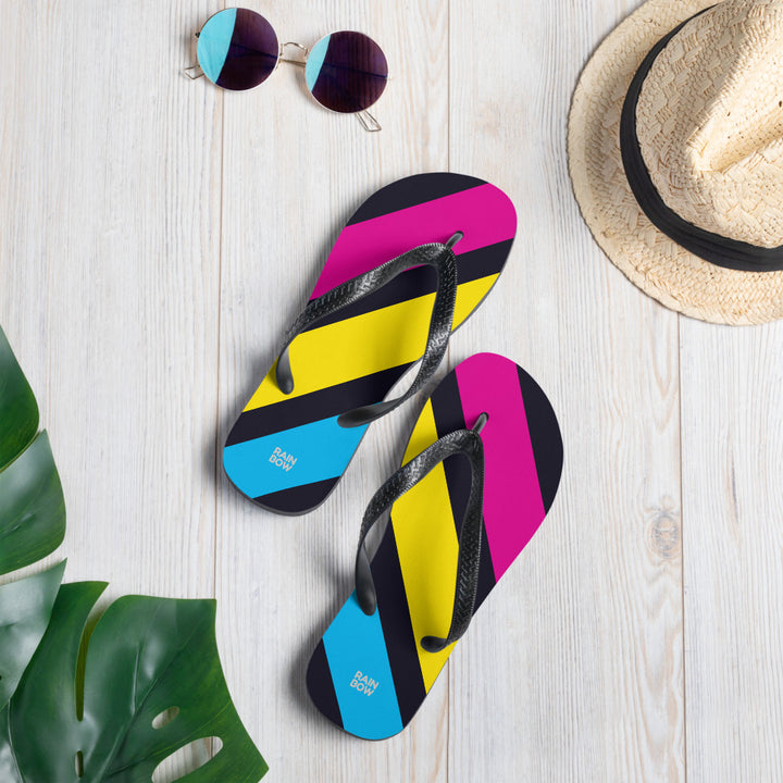 Pansexual Diagonal Stripes Flip-Flops Flip Flops The Rainbow Stores