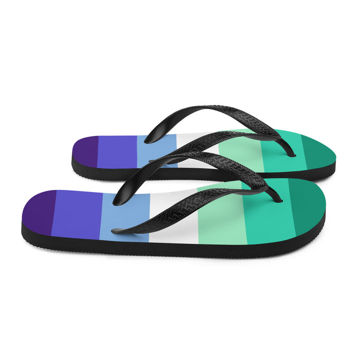 Gay Men 7 Stripe Pride Flag Flip-Flops Flip Flops The Rainbow Stores