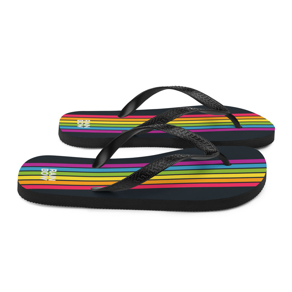 Rainbow Stripe Flip-Flops Flip Flops The Rainbow Stores