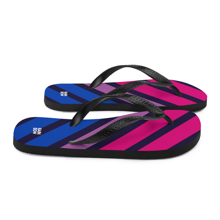 Bisexual Diagonal Stripe Flip-Flops Flip Flops The Rainbow Stores