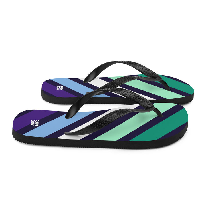 Gay Men's Diagonal Stripes Flip-Flops Flip Flops The Rainbow Stores