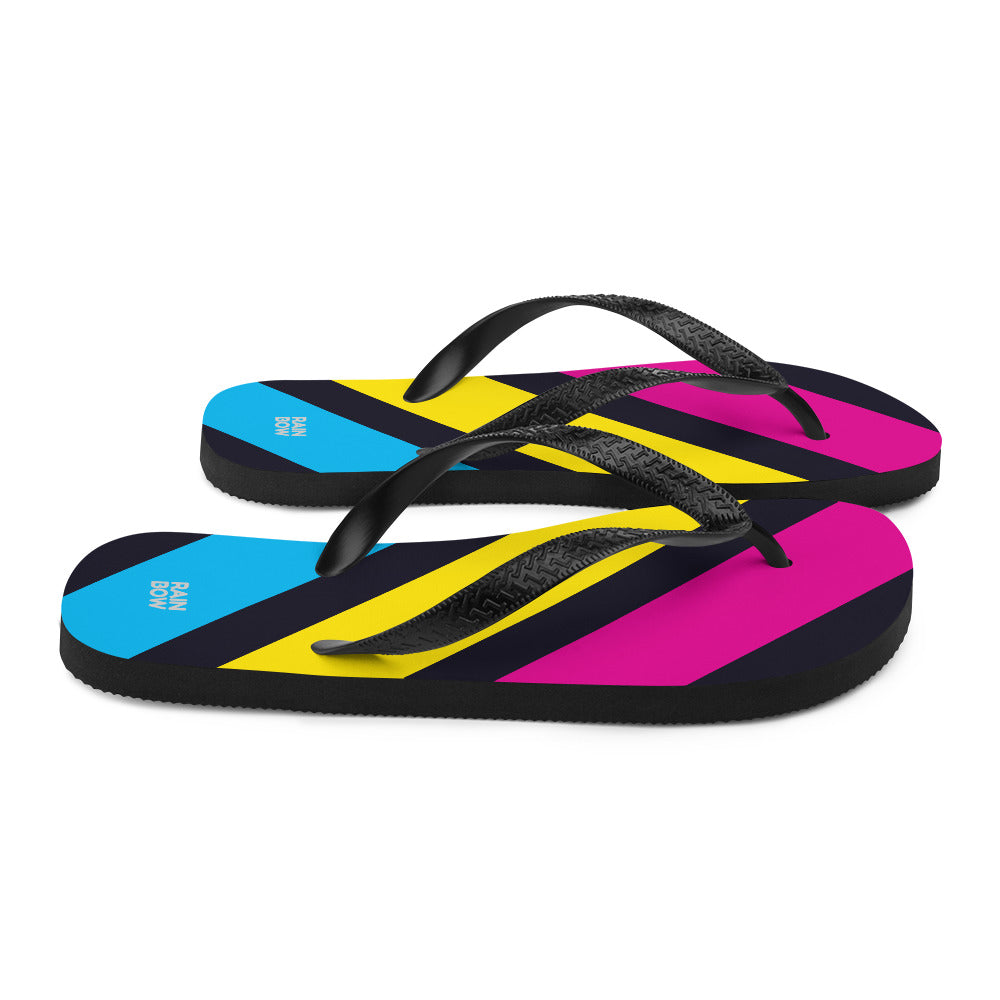 Pansexual Diagonal Stripes Flip-Flops Flip Flops The Rainbow Stores