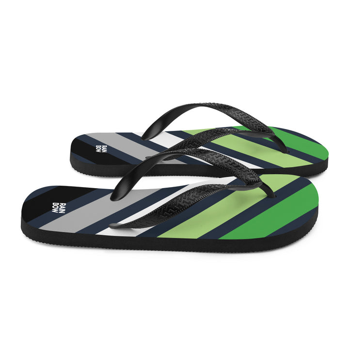 Aromantic Diagonal Stripes Flip-Flops Flip Flops The Rainbow Stores