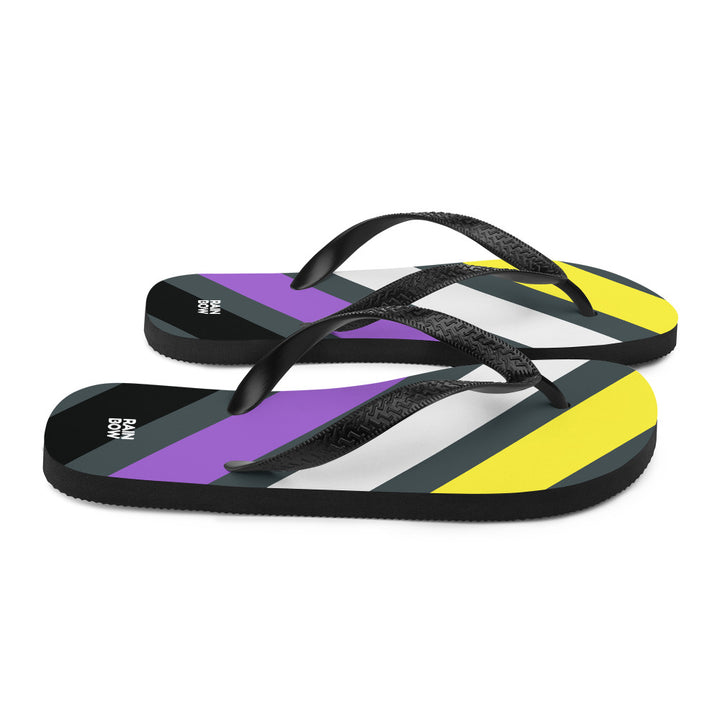 Non-Binary Diagonal Stripes Flip-Flops Flip Flops The Rainbow Stores