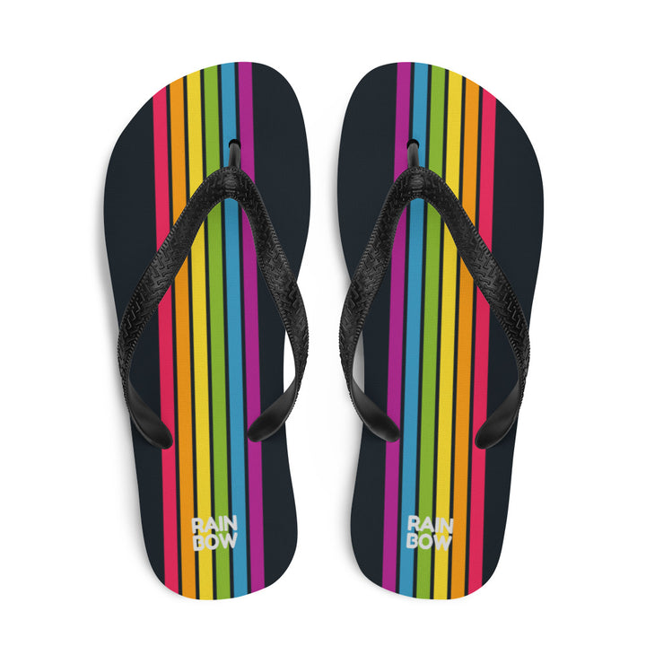 Rainbow Stripe Flip-Flops Flip Flops The Rainbow Stores