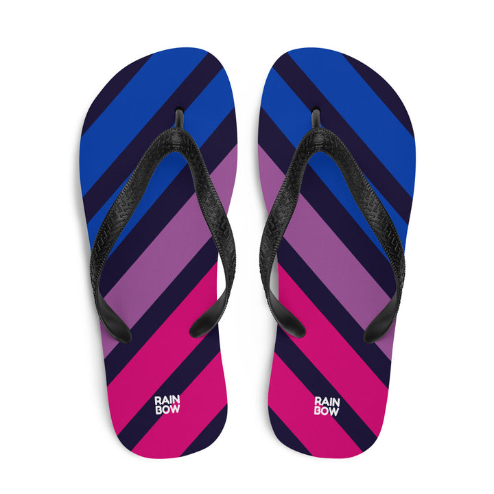 Bisexual Diagonal Stripe Flip-Flops Flip Flops The Rainbow Stores