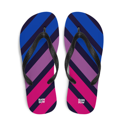 Bisexual Diagonal Stripe Flip-Flops Flip Flops The Rainbow Stores