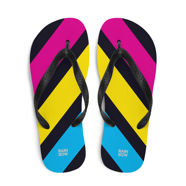 Pansexual Diagonal Stripes Flip-Flops Flip Flops The Rainbow Stores