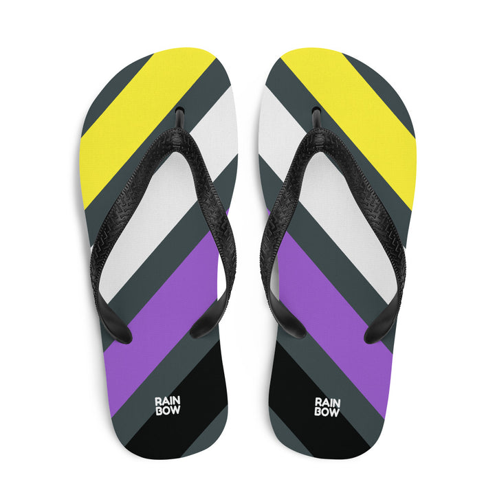 Non-Binary Diagonal Stripes Flip-Flops Flip Flops The Rainbow Stores