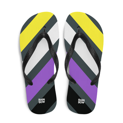 Non-Binary Diagonal Stripes Flip-Flops Flip Flops The Rainbow Stores
