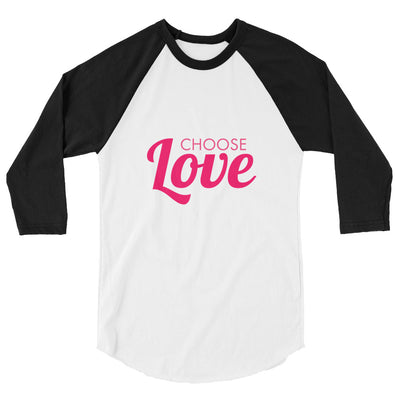 Choose Love 3/4 Sleeve Raglan Shirt T-shirts The Rainbow Stores