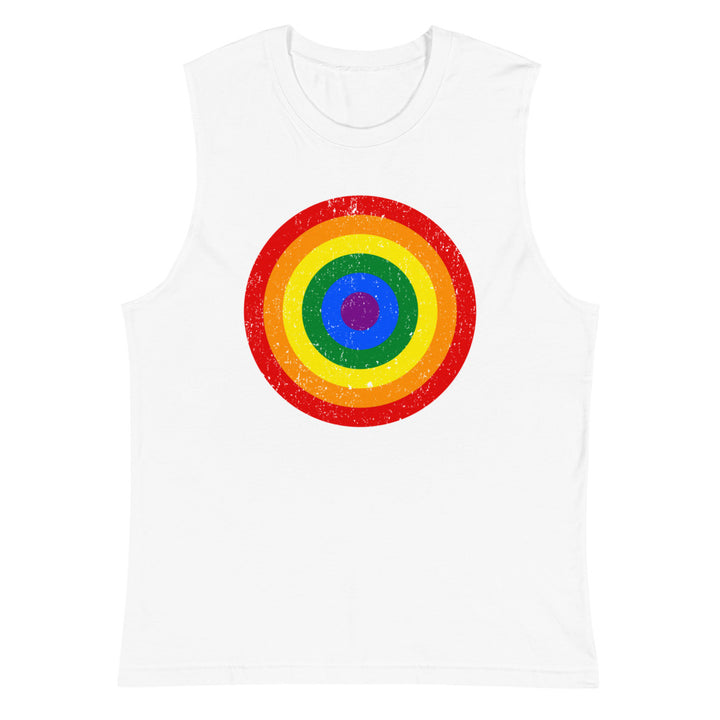 Rainbow Roundel Muscle Shirt Vests and Tank Tops The Rainbow Stores