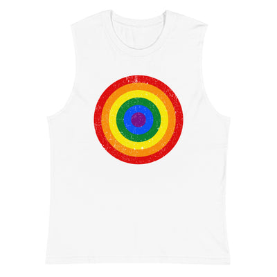 Rainbow Roundel Muscle Shirt Vests and Tank Tops The Rainbow Stores