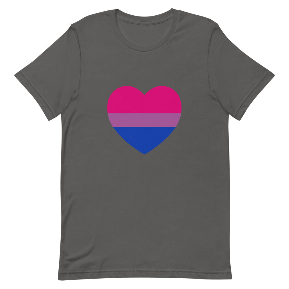 Bisexual Heart Flag T-Shirt T-shirts The Rainbow Stores