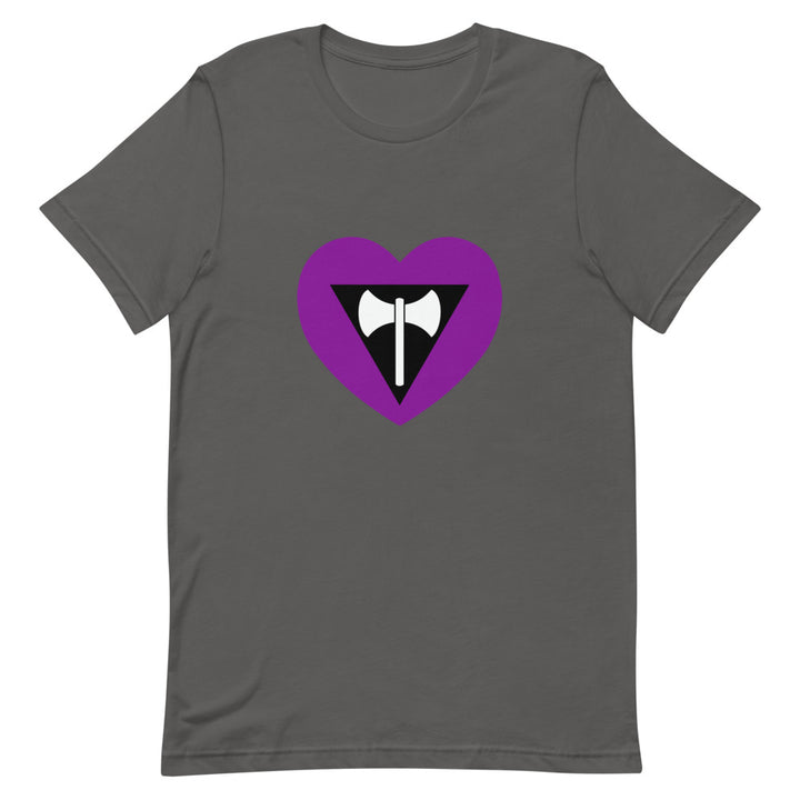 Labrys Lesbian Flag Heart T-Shirt T-shirts The Rainbow Stores