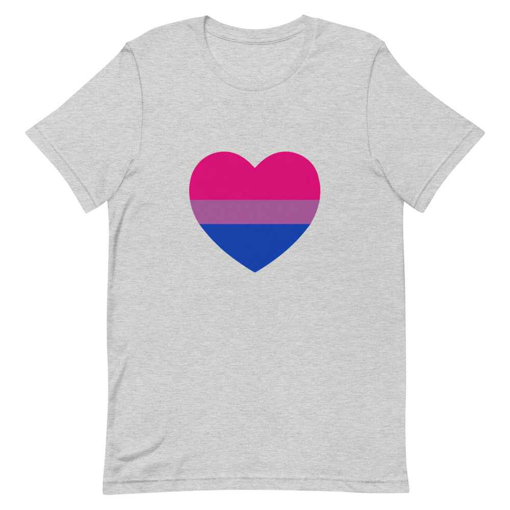 Bisexual Heart Flag T-Shirt T-shirts The Rainbow Stores
