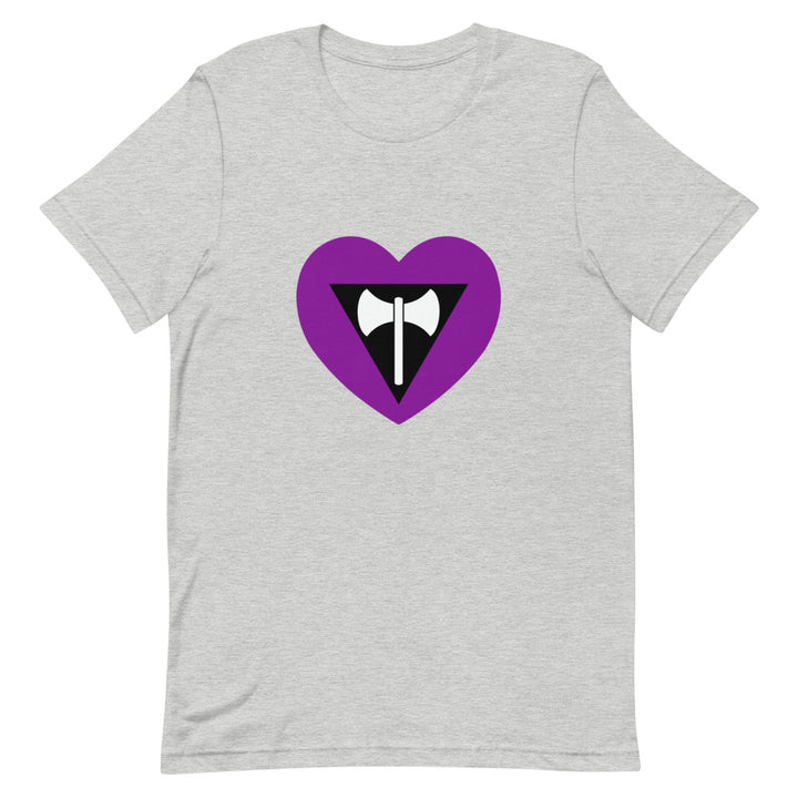Labrys Lesbian Flag Heart T-Shirt T-shirts The Rainbow Stores