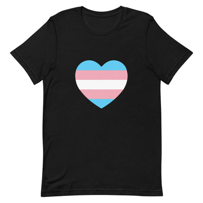 Trans Heart Flag T-Shirt T-shirts The Rainbow Stores