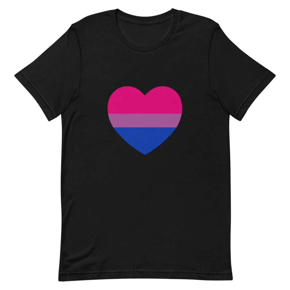 Bisexual Heart Flag T-Shirt T-shirts The Rainbow Stores