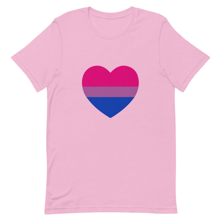 Bisexual Heart Flag T-Shirt T-shirts The Rainbow Stores