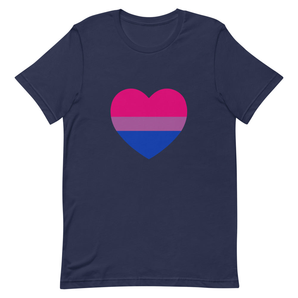 Bisexual Heart Flag T-Shirt T-shirts The Rainbow Stores