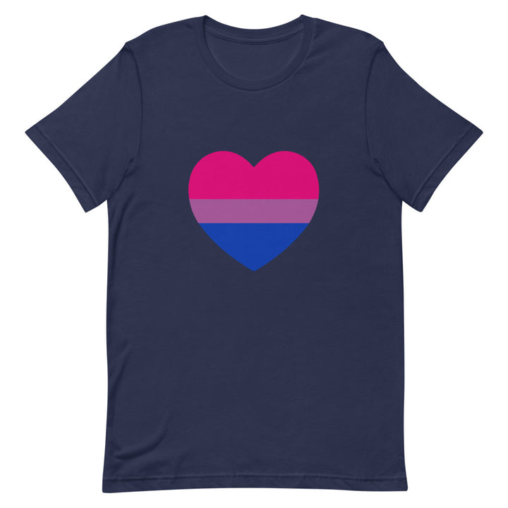 Bisexual Heart Flag T-Shirt T-shirts The Rainbow Stores
