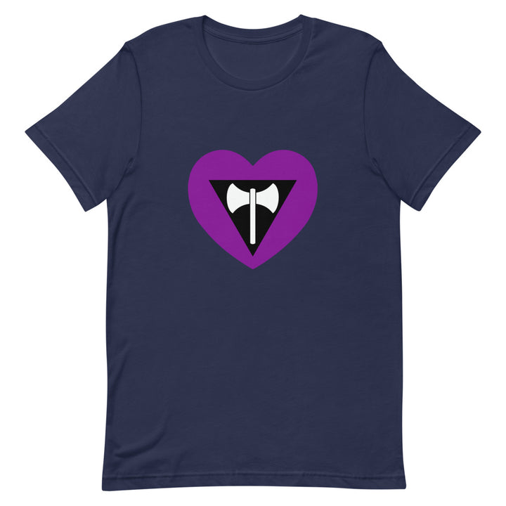 Labrys Lesbian Flag Heart T-Shirt T-shirts The Rainbow Stores