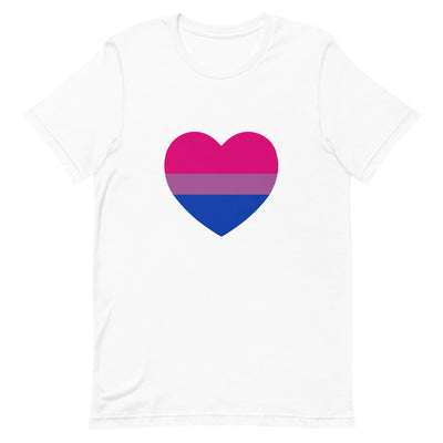 Bisexual Heart Flag T-Shirt T-shirts The Rainbow Stores