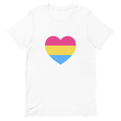 Pansexual Heart Flag T-Shirt T-shirts The Rainbow Stores