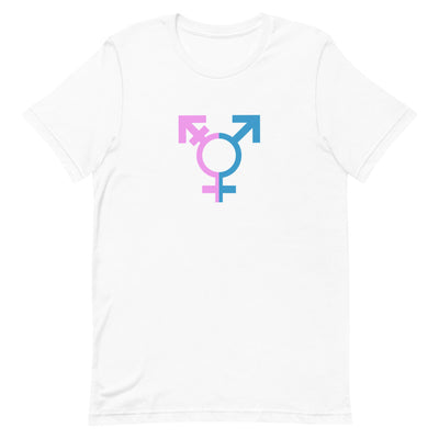 Two Tone Trans Symbol T-Shirt T-shirts The Rainbow Stores