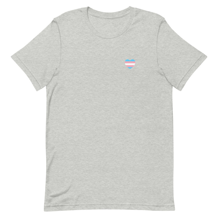 Trans Small Heart Flag T-Shirt T-shirts The Rainbow Stores