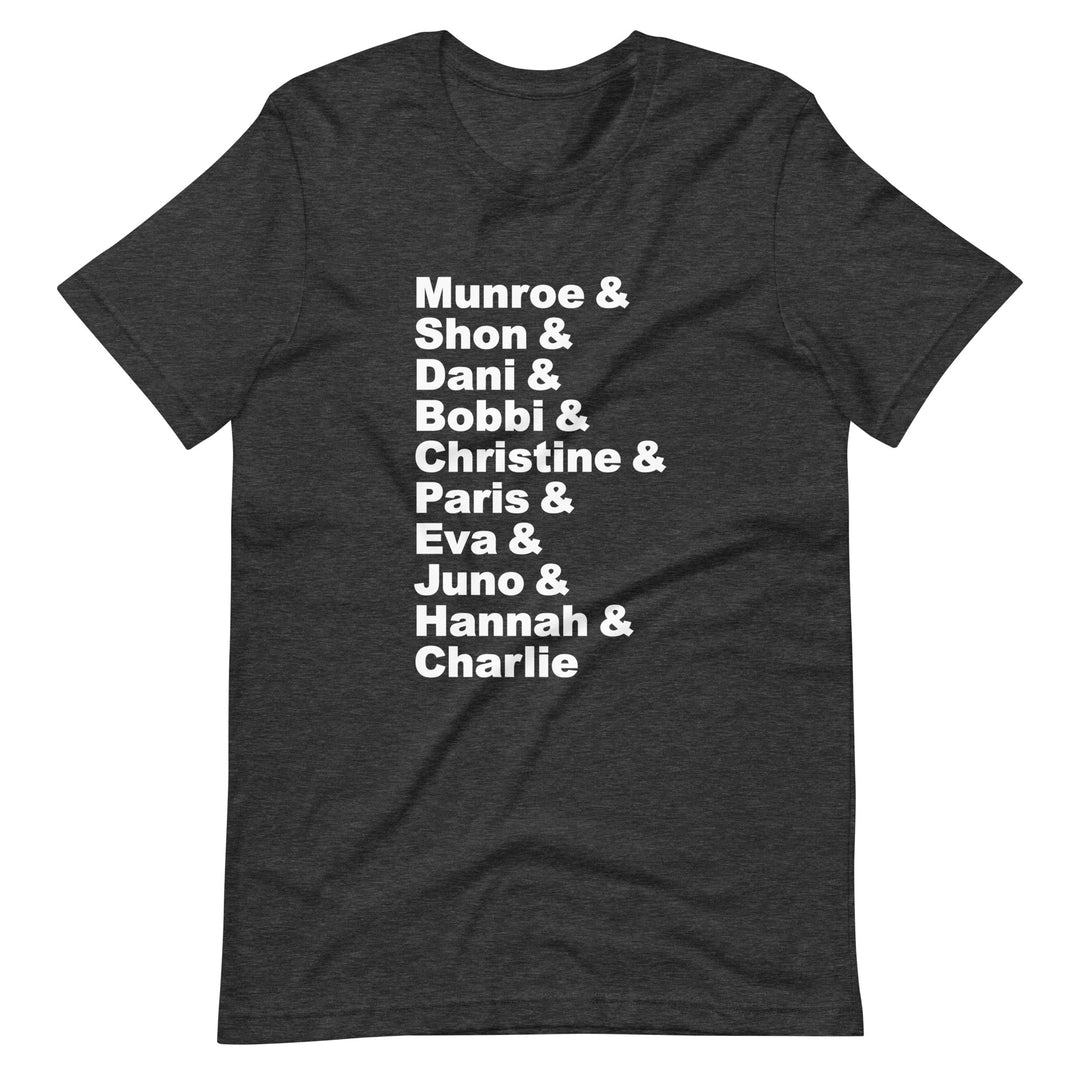 British Trans Women Activists List T-Shirt T-shirts The Rainbow Stores