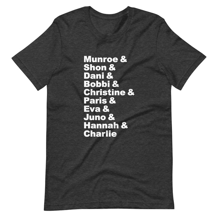 British Trans Women Activists List T-Shirt T-shirts The Rainbow Stores