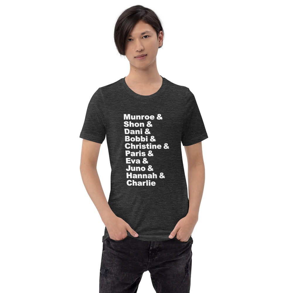 British Trans Women Activists List T-Shirt T-shirts The Rainbow Stores